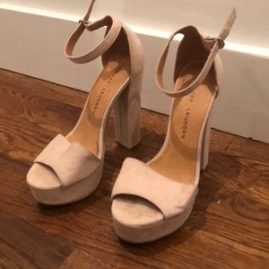 Chinese Laundry nude platform heels